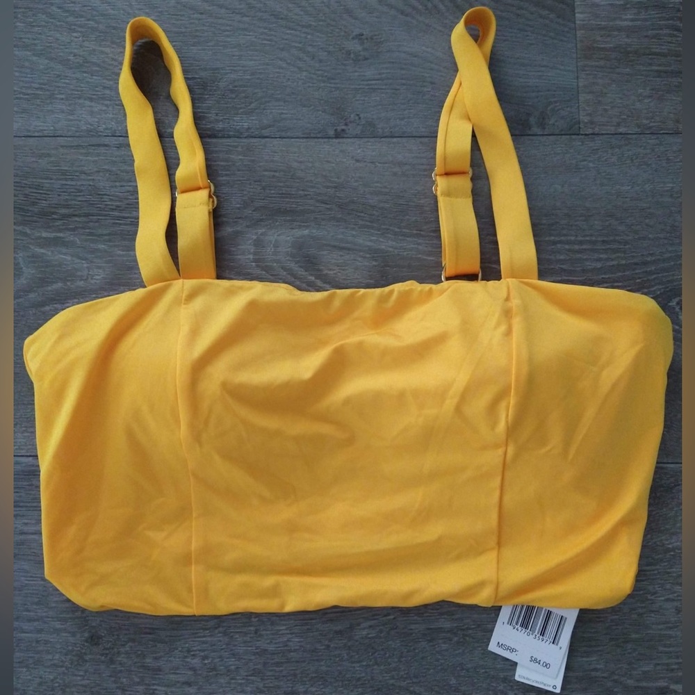 Sunshine 79 Yellow Bikini Top Bathing Suit Swim Size 6